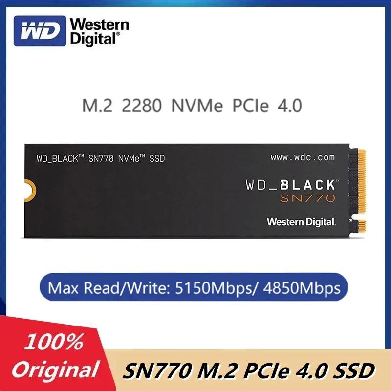  ̹ ָ Ʈ ̺,  WD_BLACK SN770, 500GB, 1TB, 2TB, NVMe Gen4 PCIe M.2 2280 PCIe 4.0 SSD, ִ 5150 MB/s